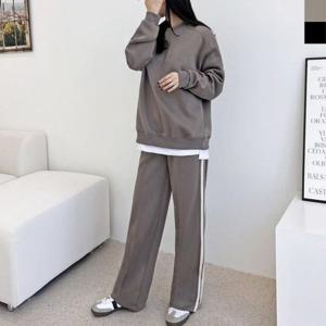 GBB H790WH192W 여자 빅사이즈 커플 사선 디테일 맨투맨 테잎 ..