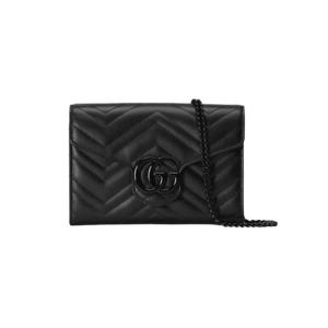 구찌 GG 마몽 마틀라세 미니백 블랙 레더 474575-AABZK-1000