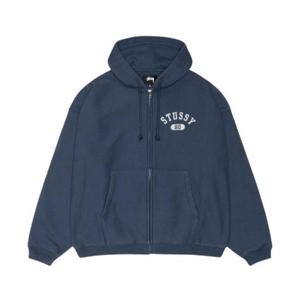 스투시 바시티 집 후드 네이비 118589