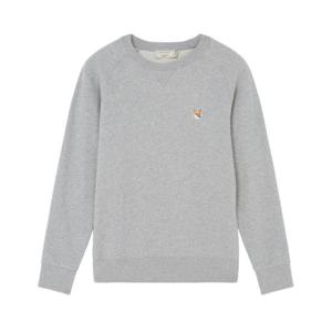 메종 키츠네 폭스 헤드 패치 클래식 스웨트셔츠 그레이 멜란지 AM00303KM0001