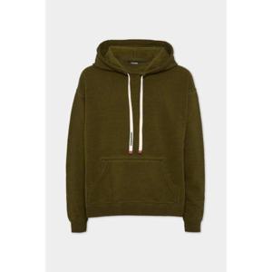 디스퀘어드2 후드 티셔츠 S74GU0873S25030 710 OAK GREEN
