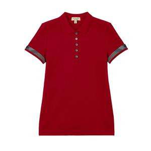 [버버리] 가로네 체크 반팔 PK 셔츠/레드/80041351