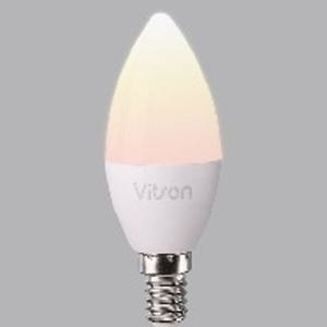 LED 전구 촛대구 램프 5W E14 불투명 전구색 3000K KS 비츠온