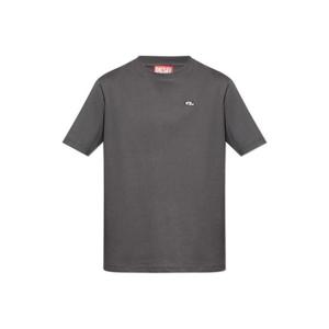 디젤 오벌 D 로고 패치 크루넥 티셔츠 TADJUSTDOVALPJA150560AIJU 93R TP945320994