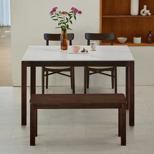 베스트리빙 앨빈 로나 4인 세라믹 식탁세트 1200 (벤치형)