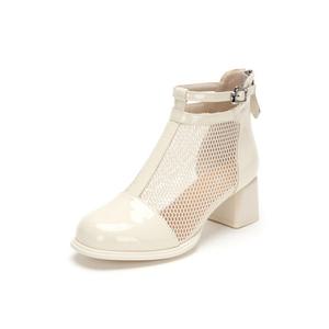 [무크]여성 메쉬 앵클 부츠 522904PQ 아이보리_YS