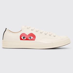 26 SS 꼼데가르송 X 컨버스 척70 탑스티칭 쓰루아웃 로우탑 스니커즈 P1K111 2