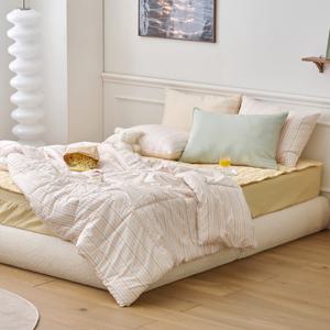 [모던하우스] ON 젤라또 싱글 차렵이불 150x210 오렌지블루 스트라이프