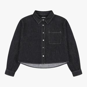 잠뱅이 동백01 여성블랙오버핏크롭데님셔츠 AP5DDH984