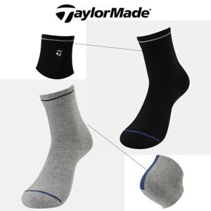 [테일러메이드] 어패럴 골프 웨어 25 F W TMASO3601 999 남성 컬러포인트 중목 양말 미끄럼 방지 실리콘