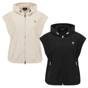 [파리게이츠]521E3TSA22-여성 프린팅 백 메쉬 후드 집업 베스트-(25년가을)