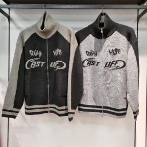 리트머스 HC34 남녀공용 소매 배색 하이넥 가디건 LQ5SU516