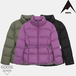 [네파] 여성 에어써밋 벨티드 미드 기장 구스 다운 7K82029