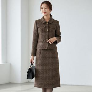 치트렌 트위드 투피스 세트_RE3ST011