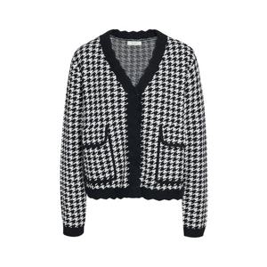 [제이제이 지고트]배색 체크 니트 가디건 GPBR1CD321