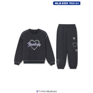 [MLB키즈US] (7FS2H0356-50CGS) 여아 스트릿 하트 아트웍 맨투맨세트 아동맨투맨세트 키즈맨투맨세트