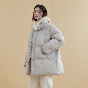 [플랙진]공용 볼드 미디 패딩 점퍼 (PWTF4JPL01U)