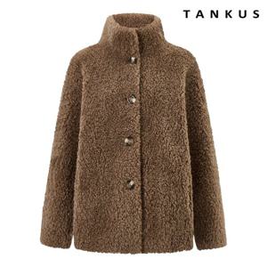 [탱커스] 양털 하이넥 버튼 하프 자켓 (TX4JK002L0)