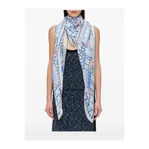 25 FW 페라가모 기하학 프린트 실크 스카프 320912SLNEWKILT TP443806885