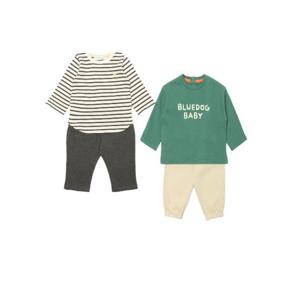 [블루독베이비]골지STRIPE상하복세트 44AK0-672-111,45AK0672131 출산백일돌