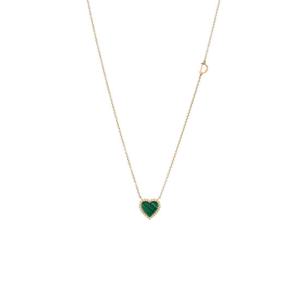 다미아니 20108932 벨에포크 공작석 하트 18K 골드 목걸이