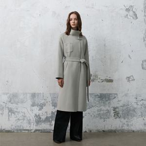 [에고이스트] ER4TC001 비조 장식 포인트 핸드메이드 롱 코트 (25년 겨울)