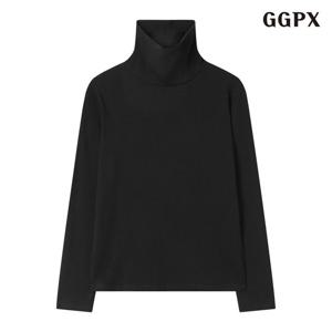 [GGPX] 하이넥 베이직 무지 긴팔 티셔츠 (GPDLW001D)