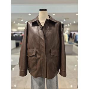 [비지트인뉴욕] 스탠카라 인조가죽자켓 (VB9LE72)