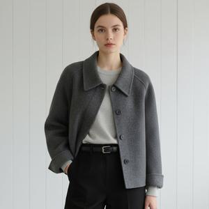 프레소 카라 숏 모직코트_RE4HC003