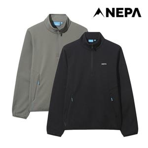 네파 공용 아베크 기모 트레이닝 하프집업 티셔츠 7LF5421