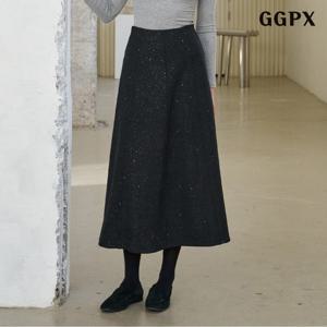 [GGPX]롱 밴딩 스팽클 플레어 스커트 (GPDWH010D)