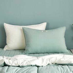 [모던하우스] 소프트워싱 리버시블 베개커버 그린 40x60