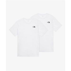 노스페이스 [2PACK] NT7UR37C 남성 더블업 EX 반팔 티셔츠_WHITE 256041