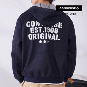 [컨버스공식] 데님 논 패디드 재킷 다크 데님 블루 MCJ411-UHD