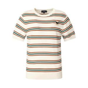 M 파리게이츠골프반팔티 NQC 521E1SR305_IV 여성 바니 브로치 스트라이프 반팔 니트