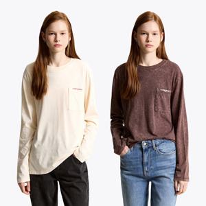 [공식][타미진스] 가먼트다이 스크립트 롱 슬리브 2종 택1 (T32F7TTO46TWT1)