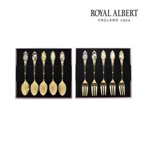 [로얄알버트]100주년 디저트 커트러리-전기 10P 세트