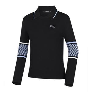 [와이드앵글] 여성 CO 와글이 탈착폴로 맨투맨 풀오버 WWP24K74Z1