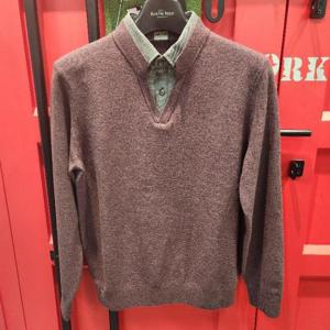 보스트로 HC12 브이넥 레이어드 니트 AWT25376