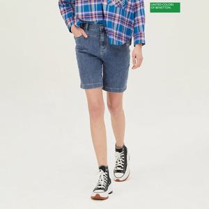 베네통 레터링 자수 반바지 BADPE2431