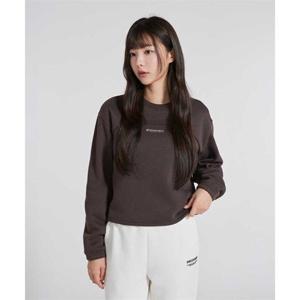 디스커버리 DISCOVERY EXPEDITION 여성 세미크롭 기모 맨투맨 (Brown) DWMT91046-DWS 334246