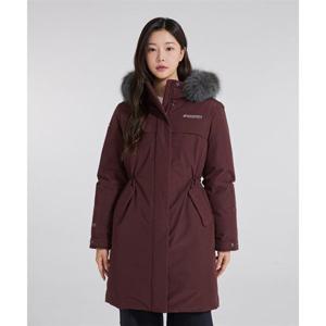 디스커버리 DISCOVERY EXPEDITION 여성 베르겐 고어 윈드스토퍼 구스다운 롱패딩 (BURGUNDY) DWDJ7P046-BDS 335824