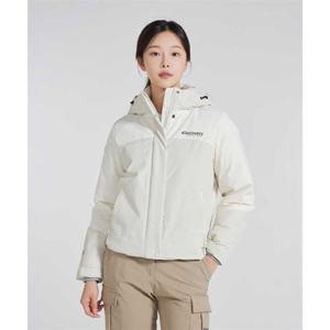 디스커버리 DISCOVERY EXPEDITION 여성 베르겐 고어 윈드스토퍼 구스다운 숏패딩 (IVORY) DWDJ7L046-IVS 335839