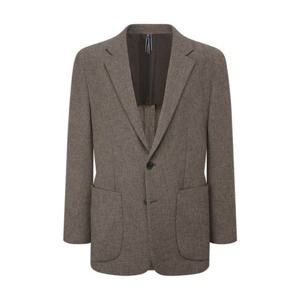 헤지스 [26SS] 브라운 포켓배색 자켓 (HZJA6A231W2A) 344949