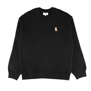 메종키츠네 PM00311KM0341 P199 스탠딩 폭스 컴포트 스웨트셔츠 블랙