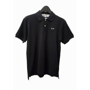 [꼼데가르송(잡화)]AX-T066-051 (블랙하트  반팔 피케티)