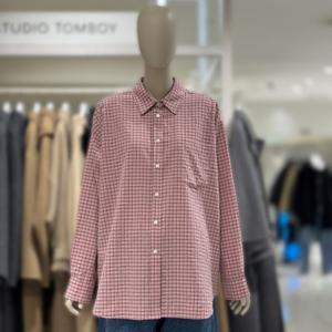 [톰보이]스몰 체크 오버핏 셔츠 9176221987