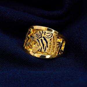 베티블루 24K 순금 대나무 호랑이 타이거 남성 남자 금 링 반지 18.75g (5돈)
