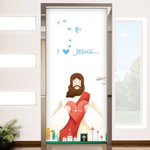 [꾸밈]io294-예수님의 사랑/현관문/교회문/교회인테리어