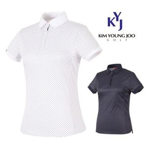 [김영주골프][김영주골프 KYJ골프] 여름 여성골프티셔츠 GHMLQT9